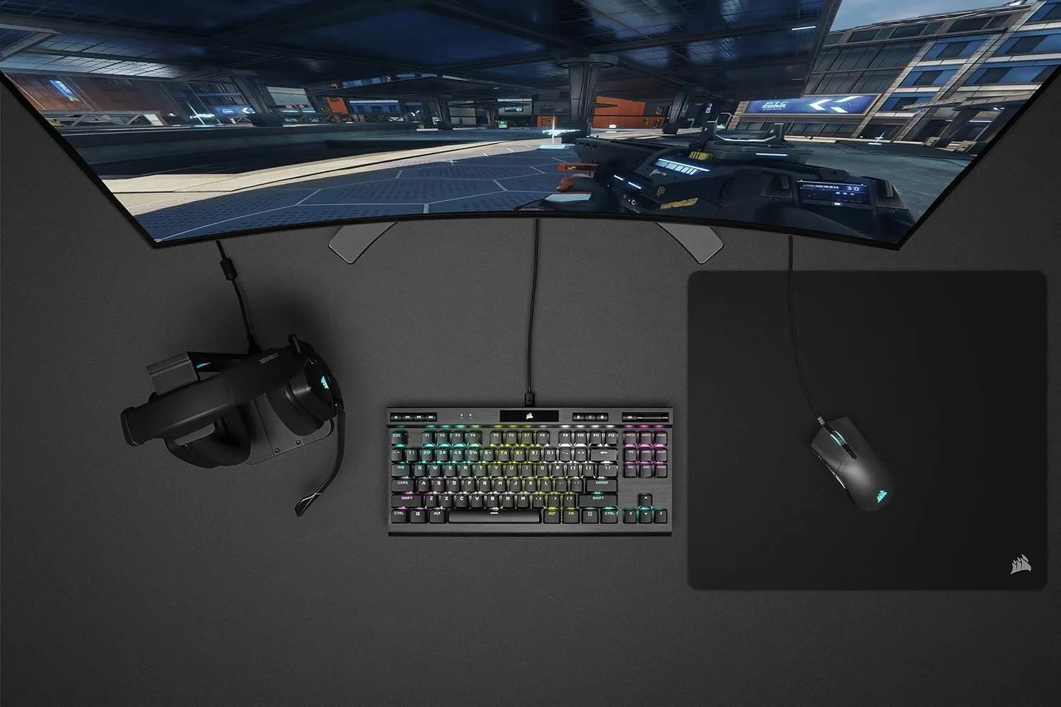 Hình ảnh bàn phím gaming cơ Corsair K70 RGB TKL
