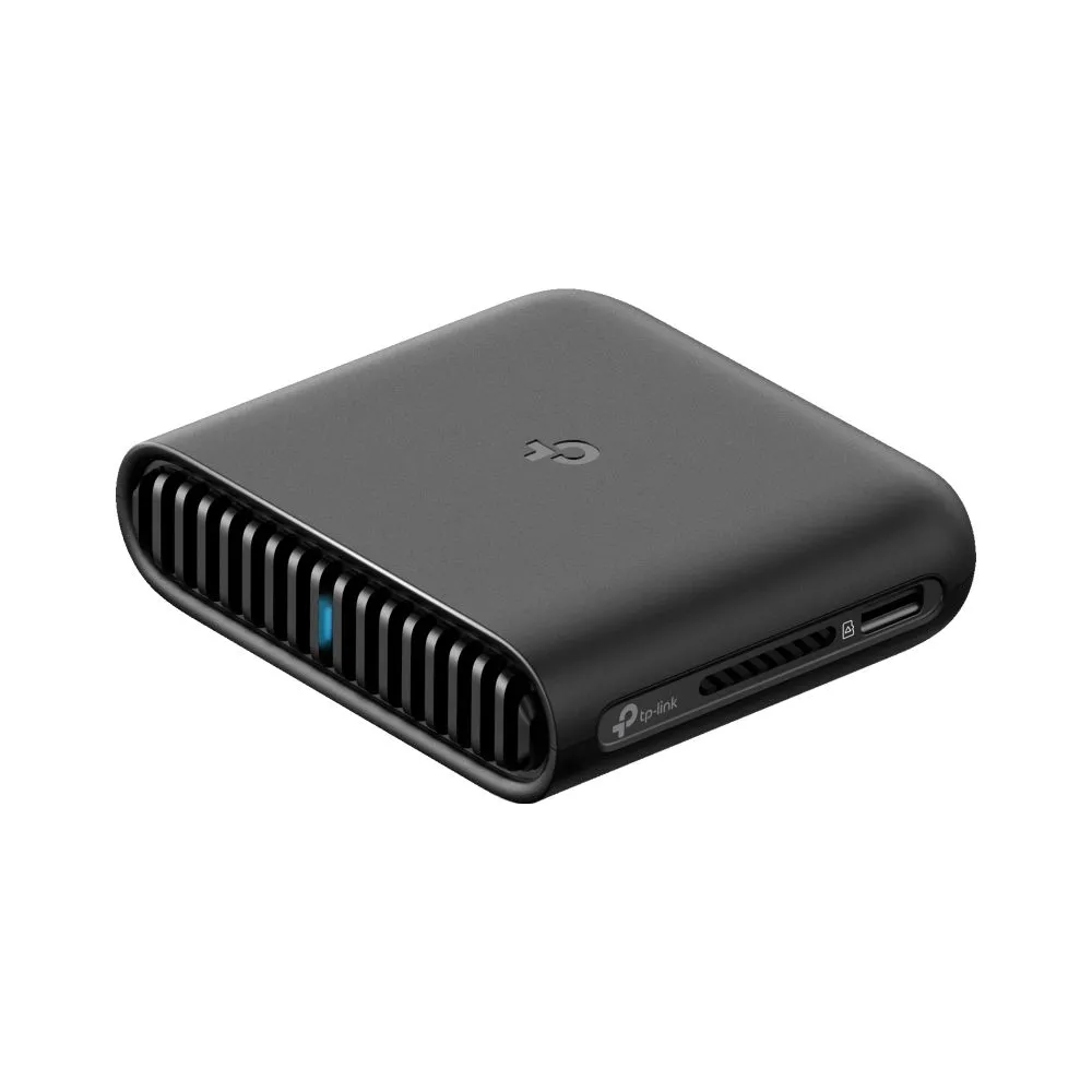 Hình ảnh bộ định tuyến du lịch TP-Link TL-WR3002X AX3000 trên nền trắng, nổi bật thiết kế nhỏ gọn.
