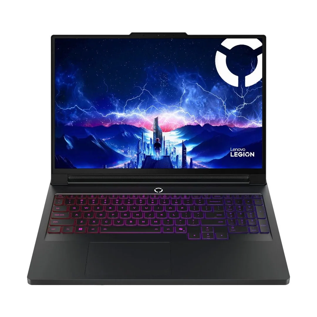 Hình ảnh cận cảnh Lenovo Legion Pro 7i Gen 10 với đèn RGB sáng