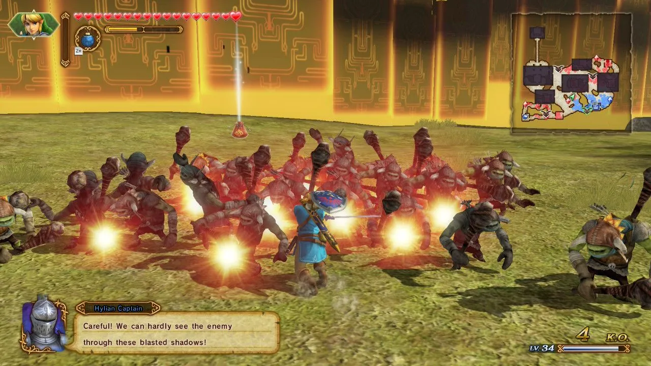 Hình ảnh game Hyrule Warriors Legends đang chạy mượt mà trên Nintendo Switch 2 với hiệu năng cải thiện