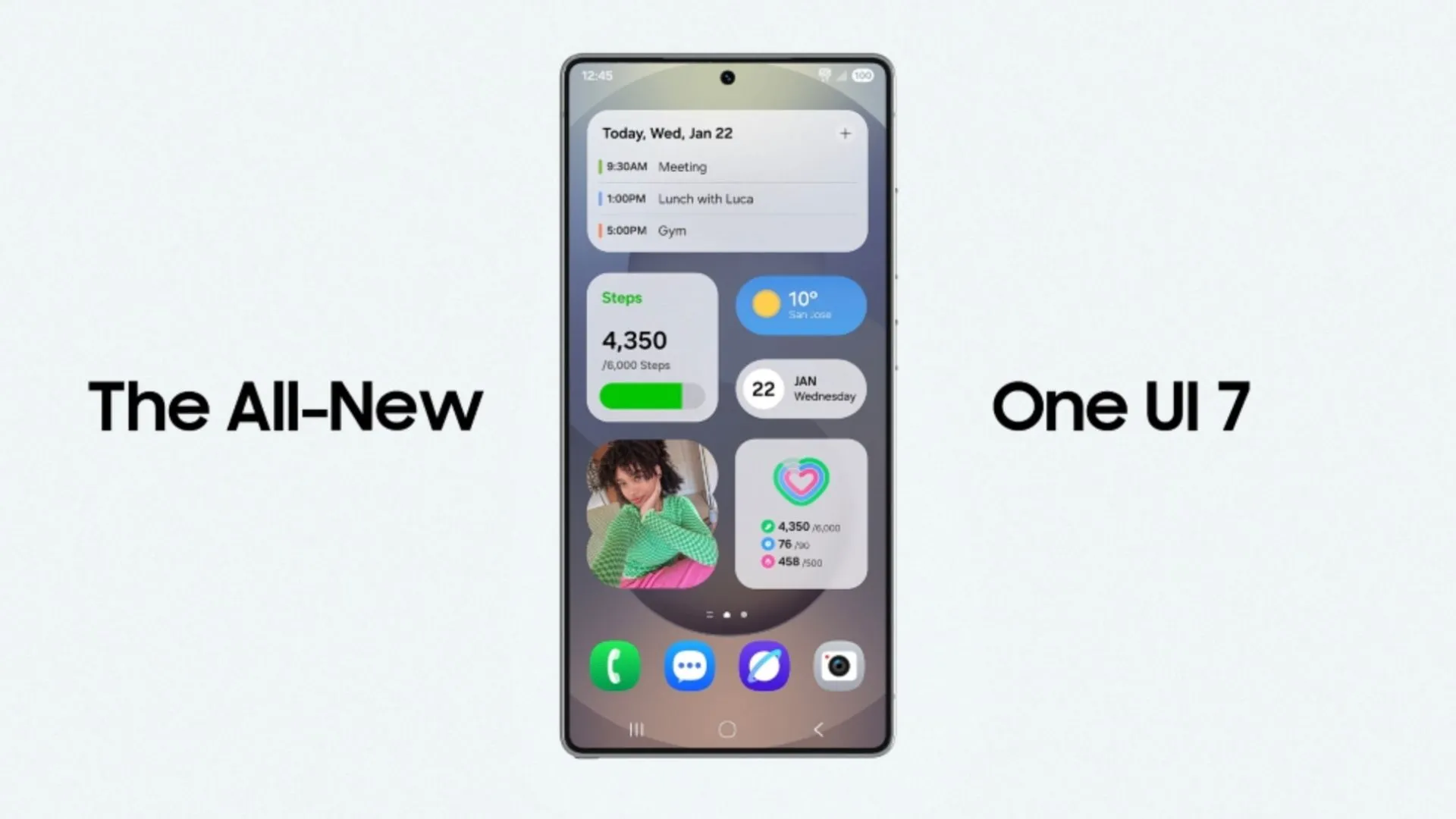 Hình ảnh giao diện One UI 7 mới của Samsung với các tính năng AI