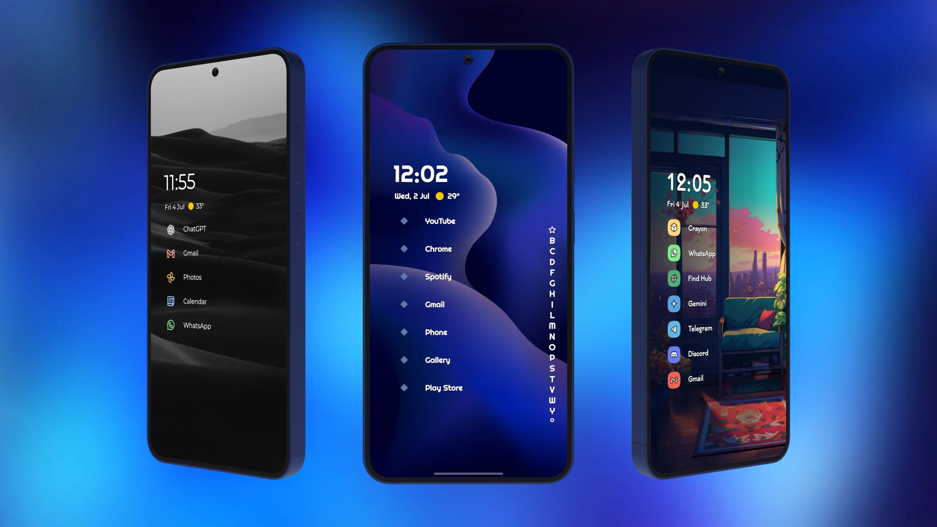 Hình ảnh minh họa các gói biểu tượng Anycon mới trong Niagara Launcher