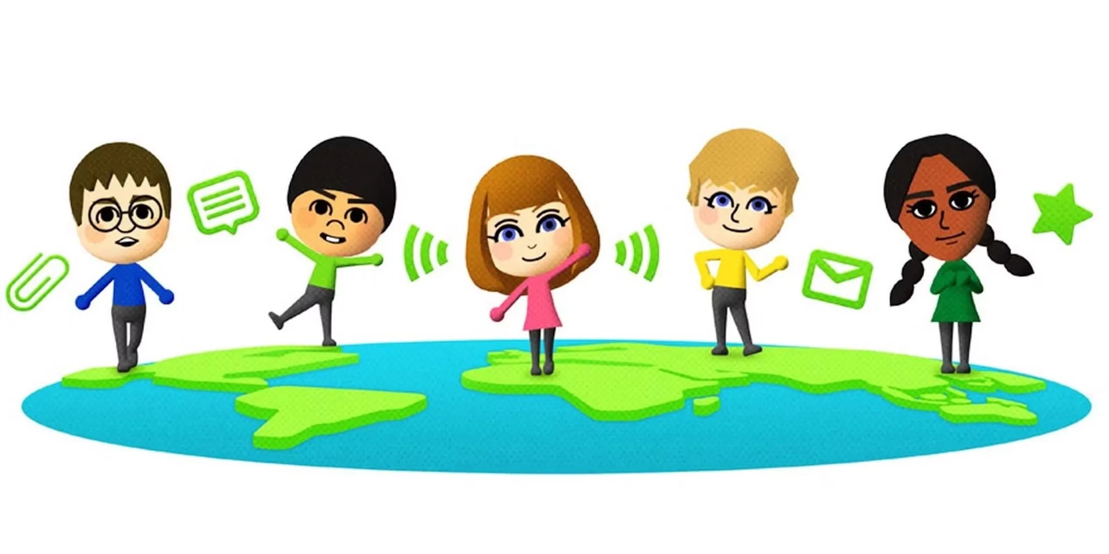 Hình ảnh quảng cáo dịch vụ Miiverse trên Wii U của Nintendo