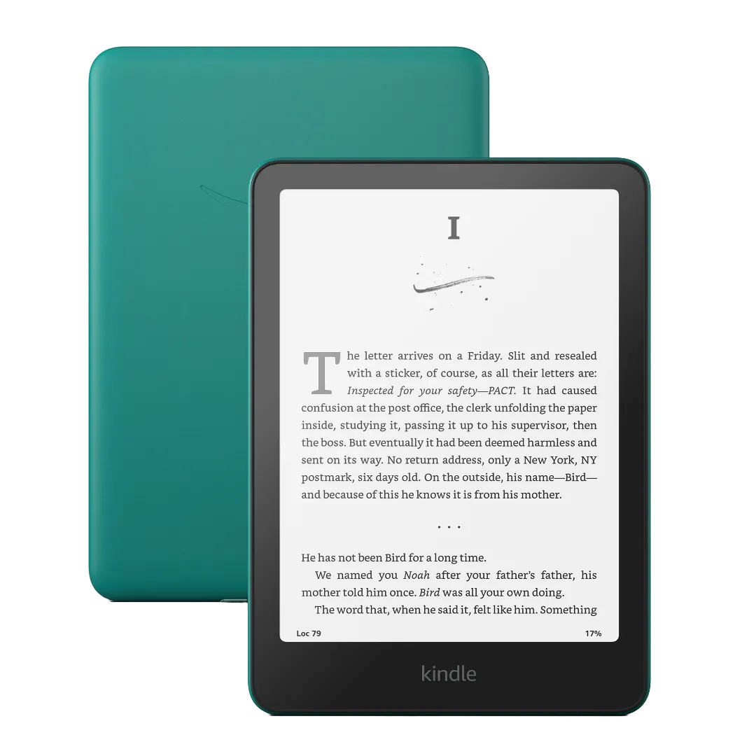 Hình ảnh sản phẩm Amazon Kindle Paperwhite phiên bản 2024, thiết bị đọc sách chống nước lý tưởng cho du khách.