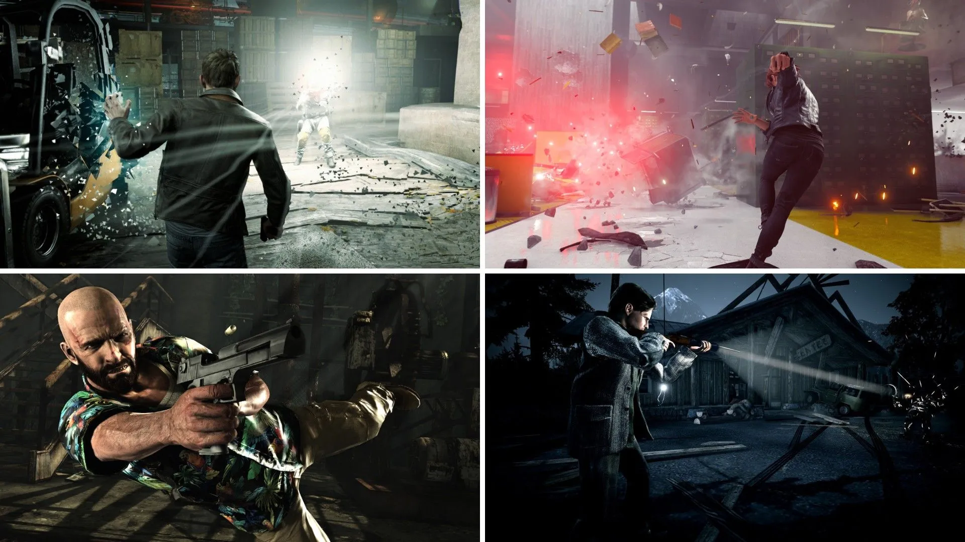 Jack Joyce trong Quantum Break, Jesse Faden của Control, Alan Wake và Max Payne, thể hiện vũ trụ Remedy Entertainment kết nối.