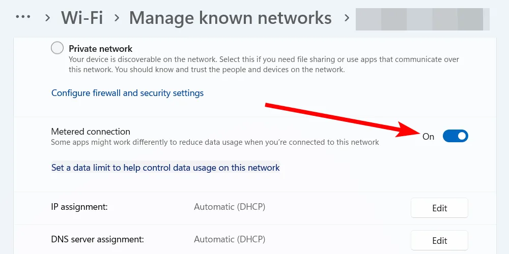 Kích hoạt chế độ kết nối đo lường (Metered Connection) để kiểm soát cập nhật Windows 11.