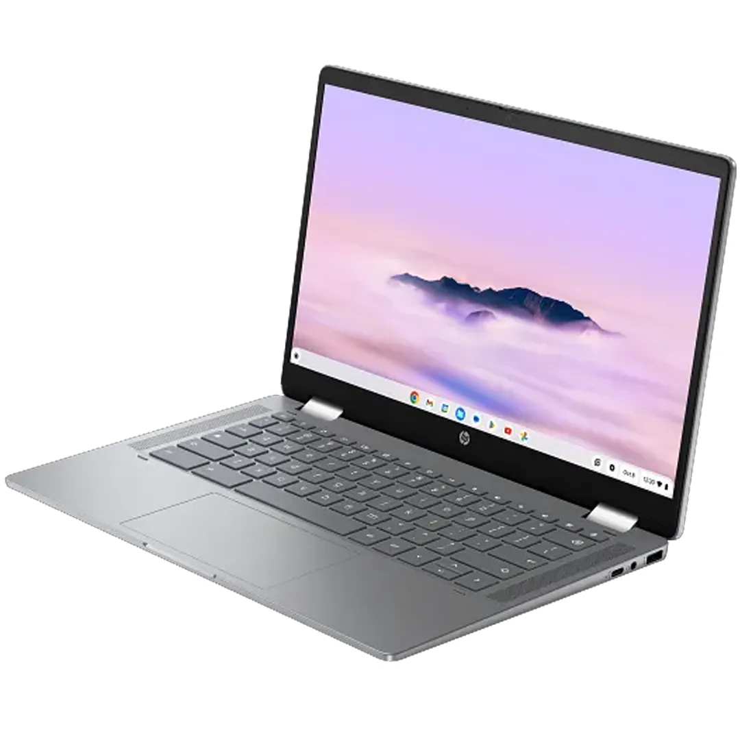 Laptop HP Chromebook Plus x360 14b, một thiết bị Chromebook điển hình có thể biến thành cỗ máy chơi game với GeForce NOW