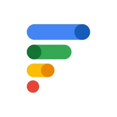 Logo Google Fi Wireless thể hiện dịch vụ di động của Google