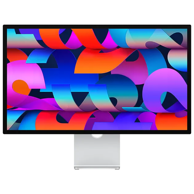 Màn hình Apple Studio Display trên bàn làm việc