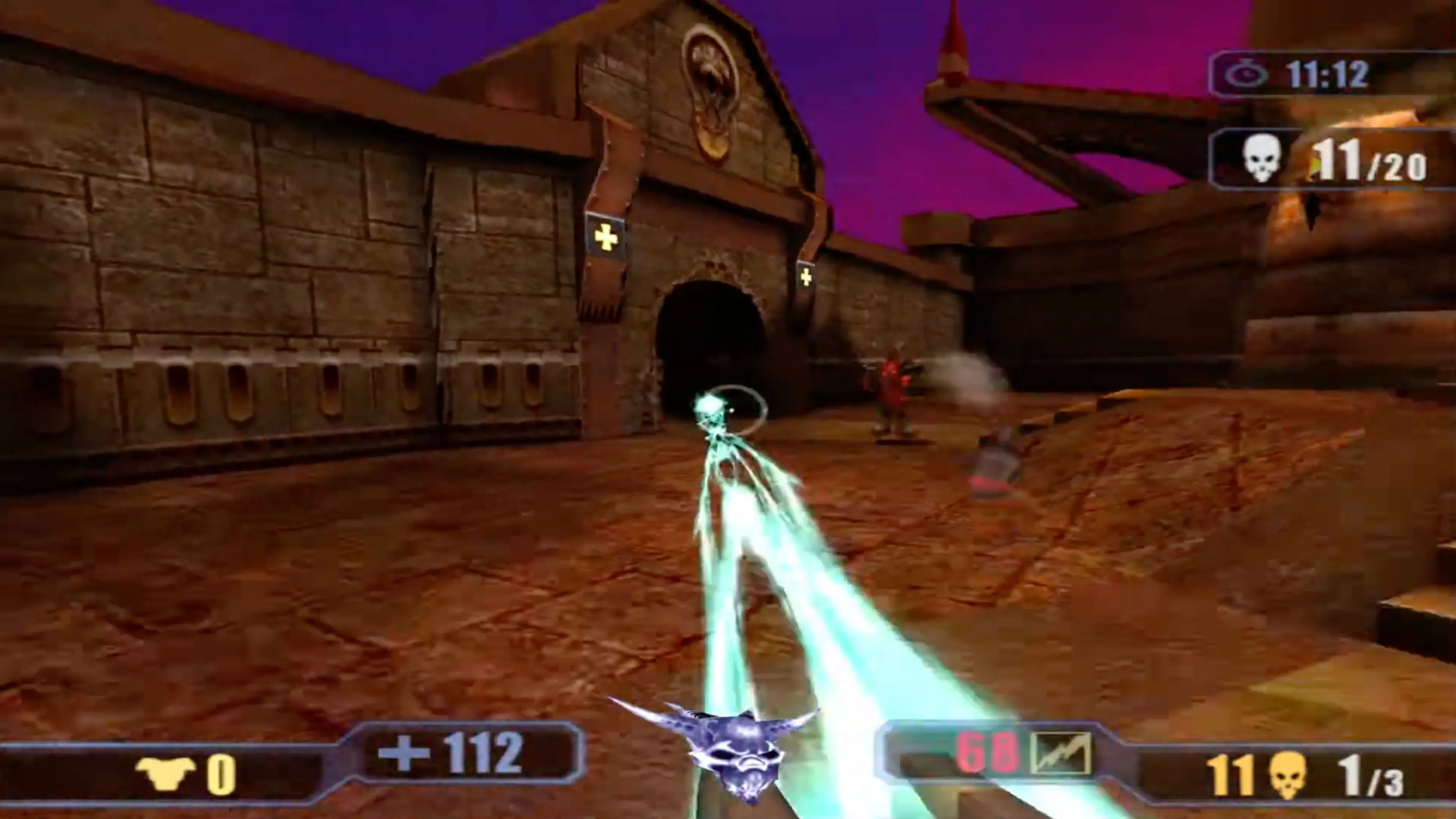 Màn hình chơi game Quake III: Revolution với hành động liên tục trên macOS
