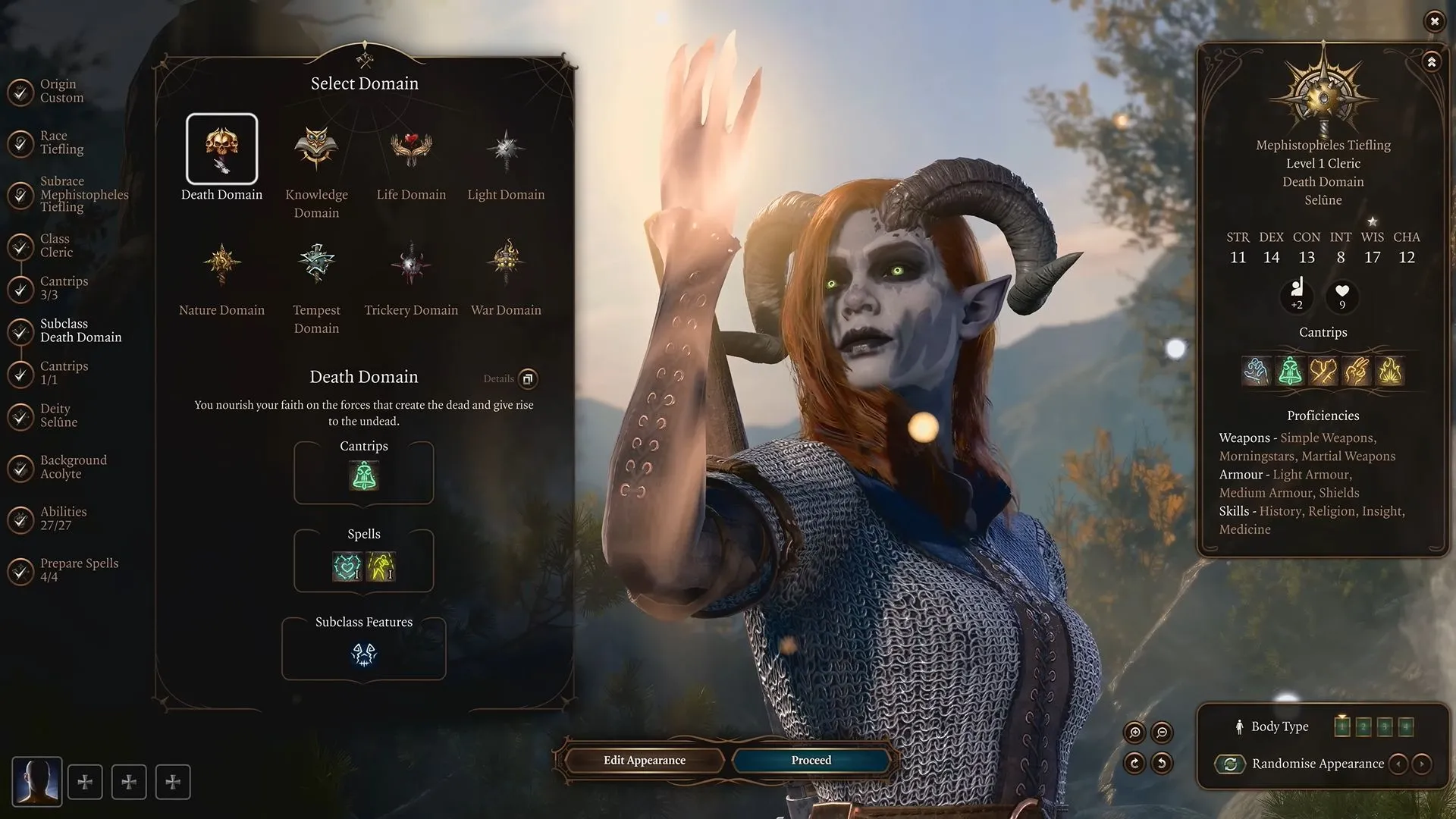 Màn hình chọn lớp phụ (subclass) mới trong Baldur's Gate 3, hiển thị các tùy chọn xây dựng nhân vật độc đáo cho người chơi.