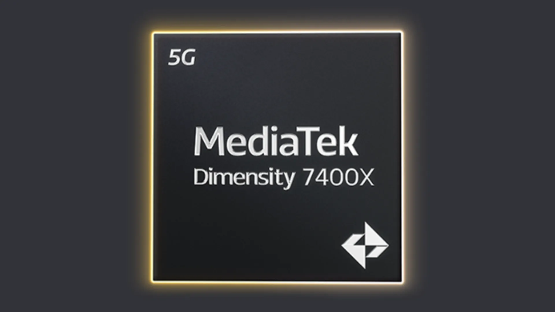 Mascot chính thức của bộ xử lý MediaTek Dimensity 7400X trên nền xám