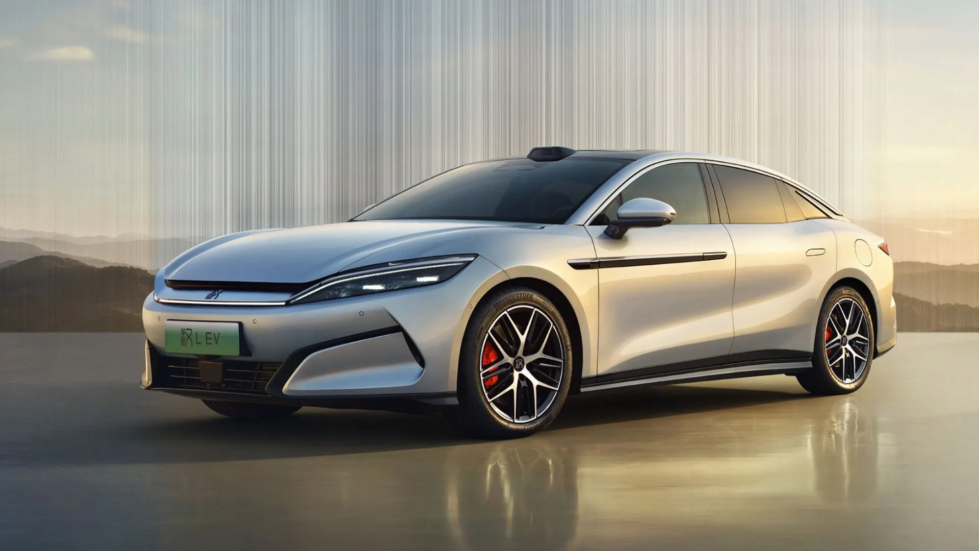 Mẫu xe điện BYD Han EV màu xanh đen đang được sạc tại trạm sạc Megawatt của BYD, minh họa công nghệ sạc siêu nhanh.