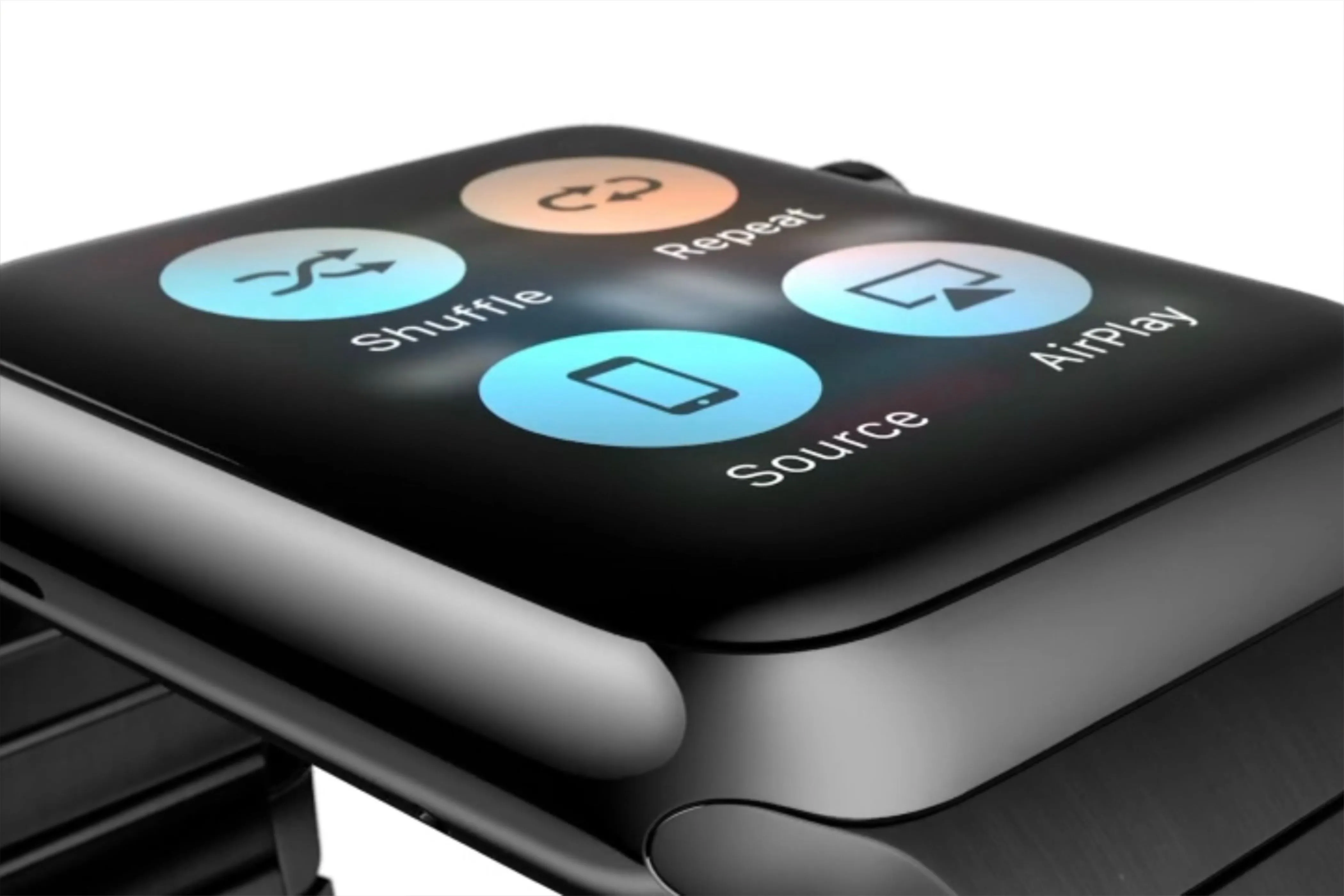 Menu phím tắt của Force Touch trên màn hình Đang Phát của Apple Watch đời đầu