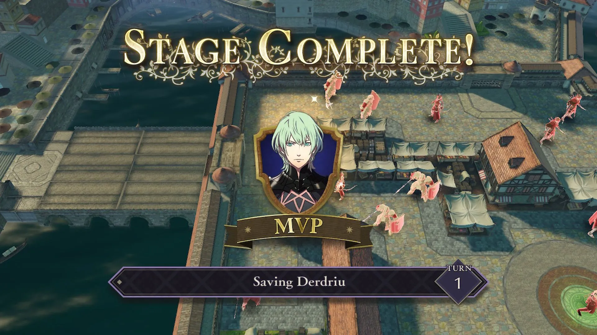 Một bản đồ trong Fire Emblem: Three Houses được hoàn thành chỉ trong một lượt