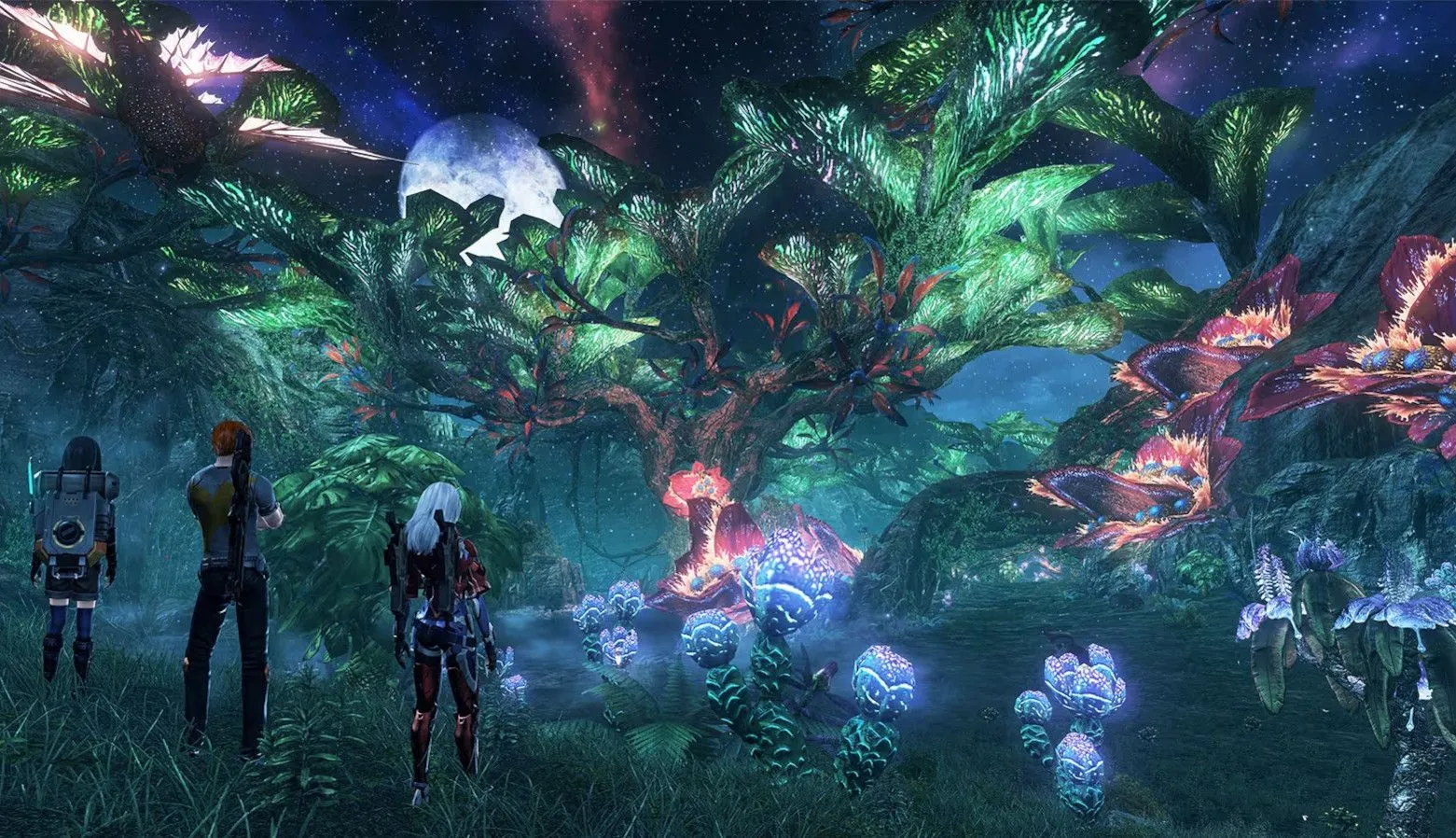 Người chơi khám phá thế giới rộng lớn trong Xenoblade Chronicles X Definitive Edition, thể hiện đồ họa remaster nâng cấp