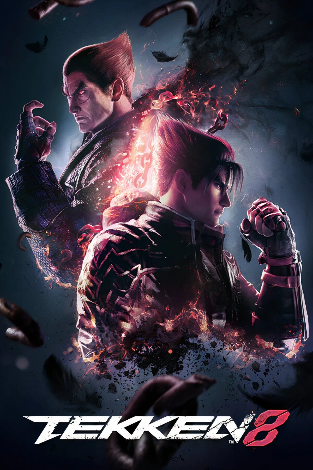 Nhân vật Jin Kazama trong tư thế chiến đấu, biểu tượng của tựa game đối kháng Tekken 8.