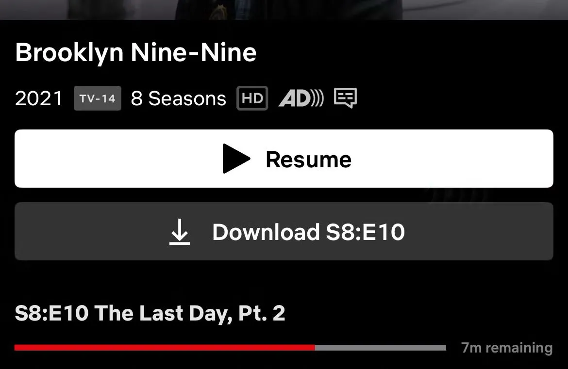 Nút tải xuống ứng dụng Netflix trên điện thoại, hỗ trợ xem phim offline khi du lịch.