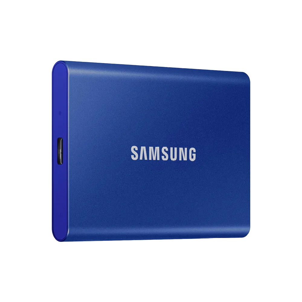 Ổ cứng SSD di động Samsung T7 màu xanh dùng để lưu trữ dữ liệu hoặc tạo USB boot