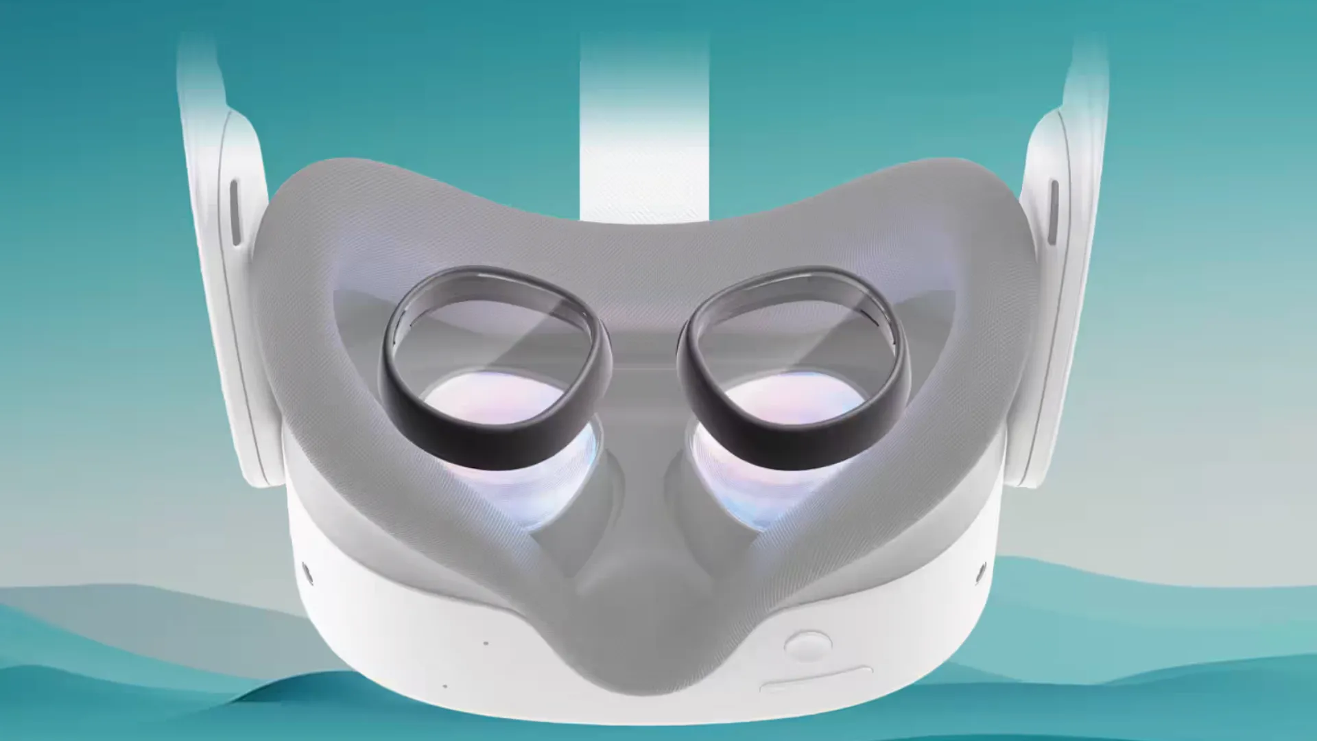 Ống kính kê đơn đang được gắn vào tròng kính bên trong của kính Meta Quest 3, cho thấy quá trình lắp đặt dễ dàng