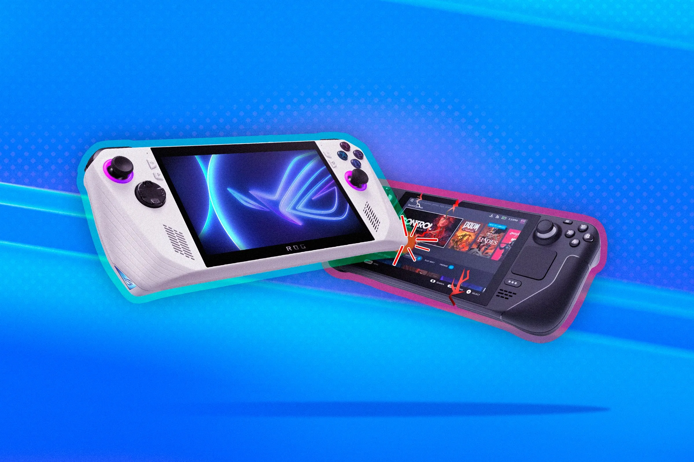ROG Ally và Steam Deck cạnh tranh trong phân khúc máy chơi game cầm tay PC