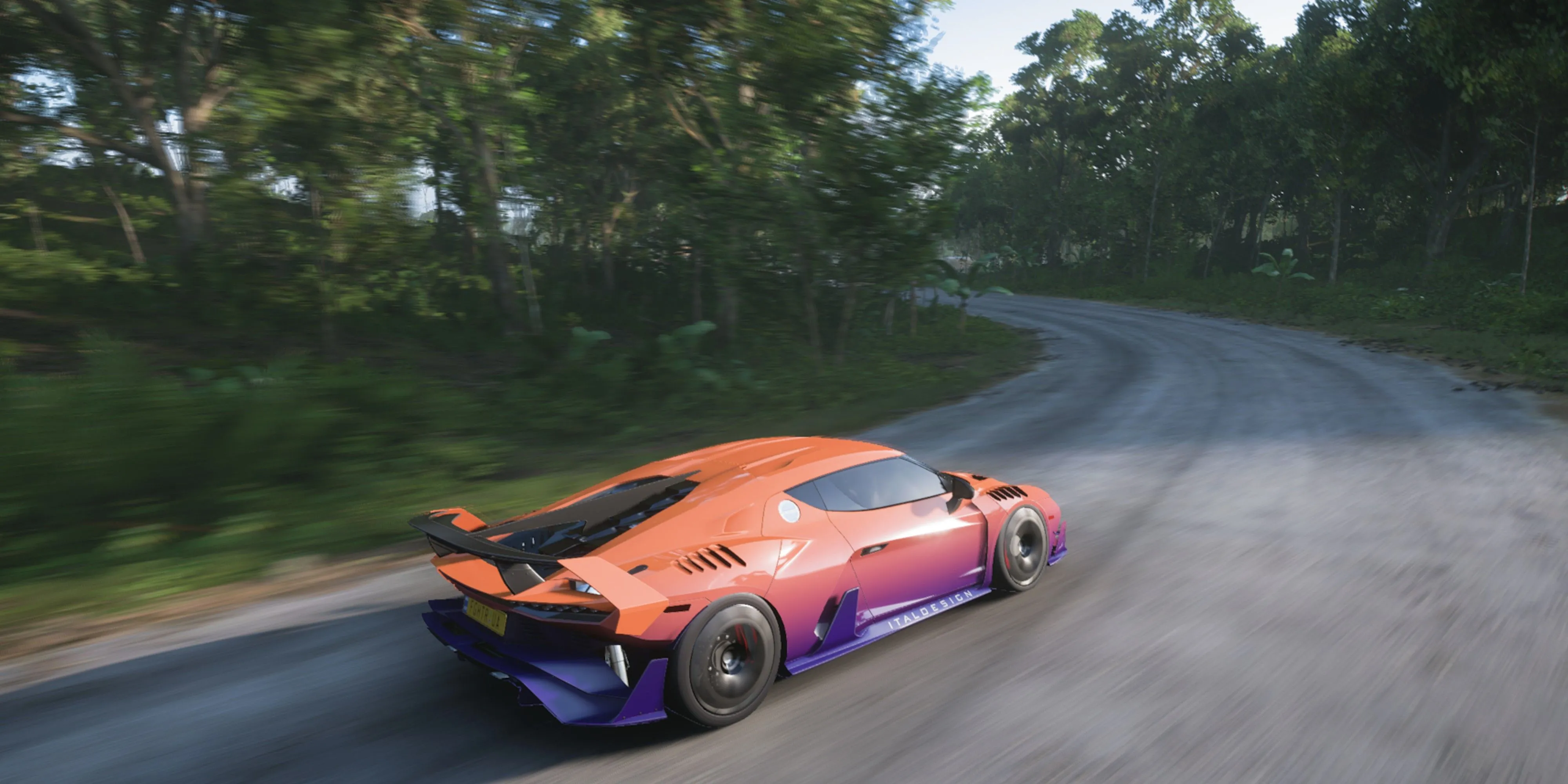 Siêu xe Italdesign Zerouno rực rỡ trong thế giới mở của Forza Horizon 5