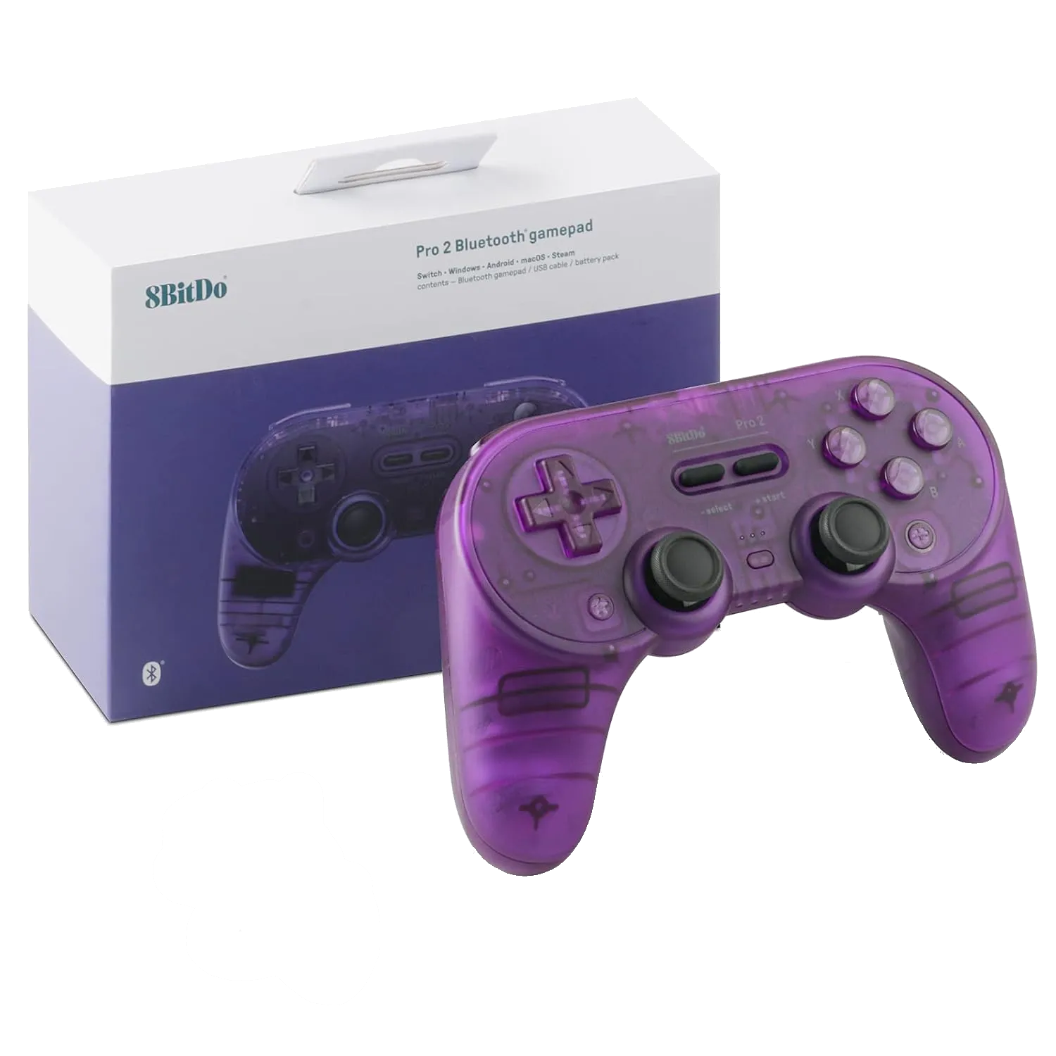 Tay cầm chơi game không dây 8BitDo Pro 2 kết nối Bluetooth, có thiết kế cổ điển và tính năng hiện đại