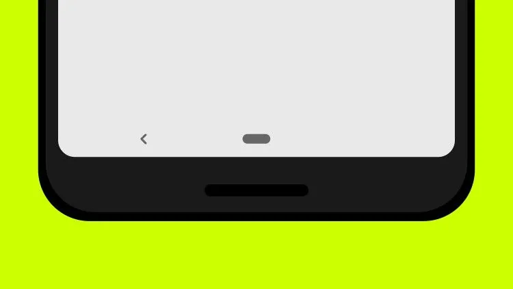 Thanh cử chỉ hình viên thuốc và nút Back vật lý trên Google Pixel 3 chạy Android 9 Pie