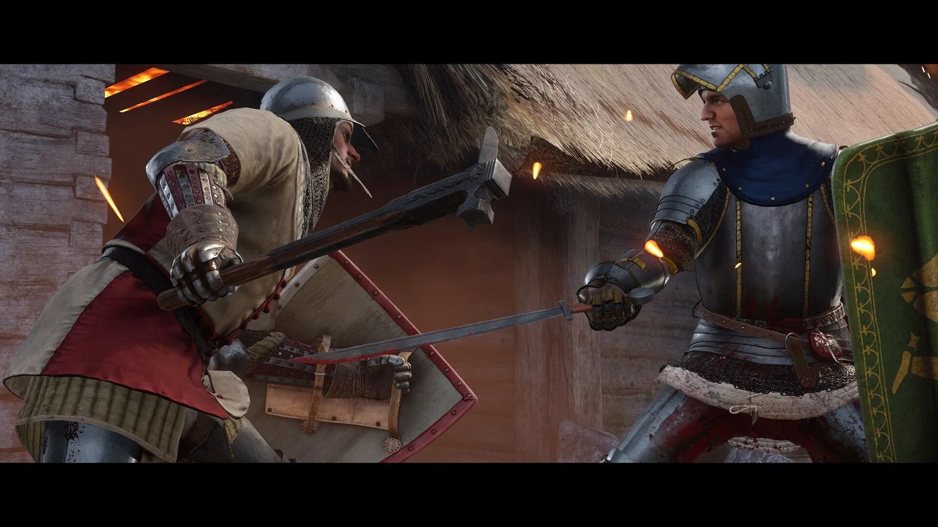 Thị trấn thời Trung Cổ trong Kingdom Come Deliverance II, thể hiện chi tiết môi trường.