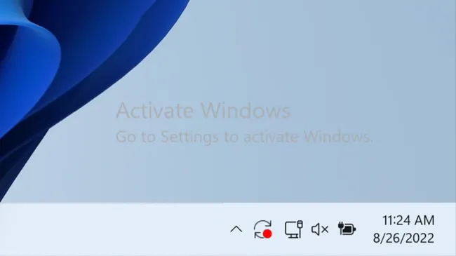 Thông báo kích hoạt Windows 11 hiển thị trên màn hình nền của hệ điều hành Windows 11 chưa được kích hoạt, minh họa khả năng sử dụng Windows mà không cần bản quyền.