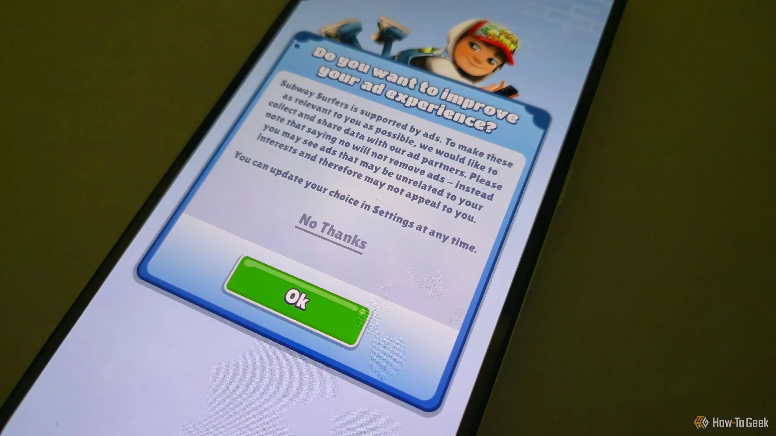 Thông báo về việc thu thập dữ liệu trong game Sunday Surfers trên CMF Phone 2 Pro, làm rõ vấn đề quyền riêng tư trong các game miễn phí