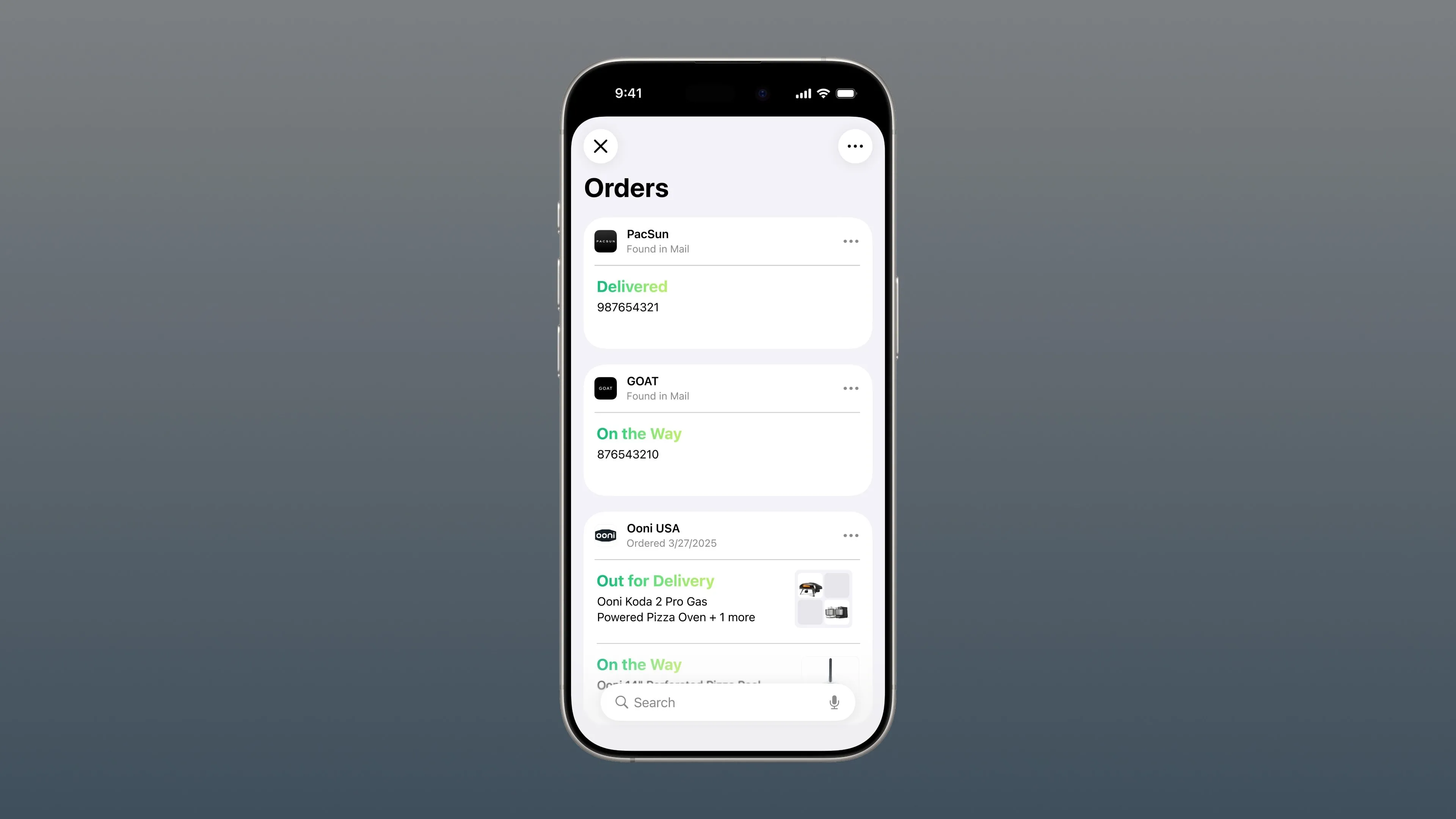 Tính năng theo dõi đơn hàng tích hợp trong ứng dụng Wallet trên iPhone của iOS 26.