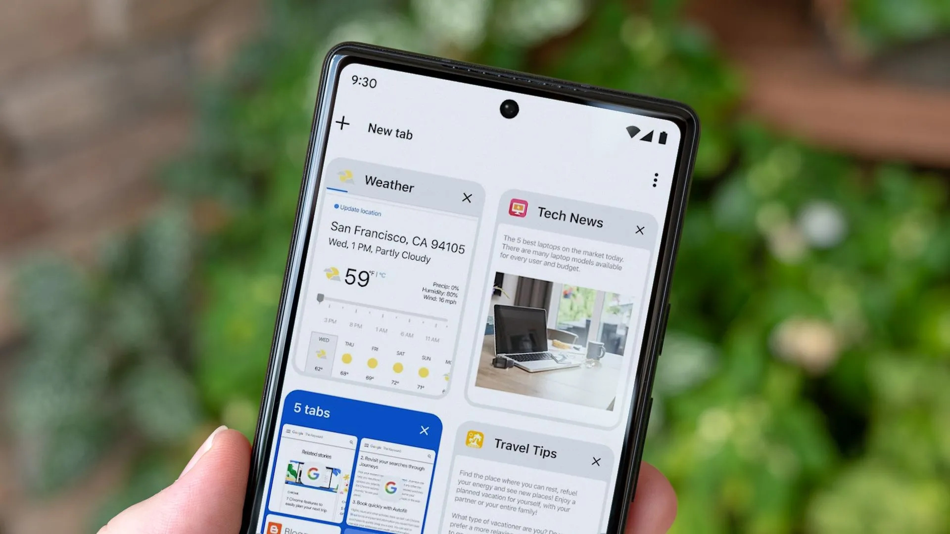 Trình duyệt Chrome trên điện thoại Android với nhiều tab đang mở