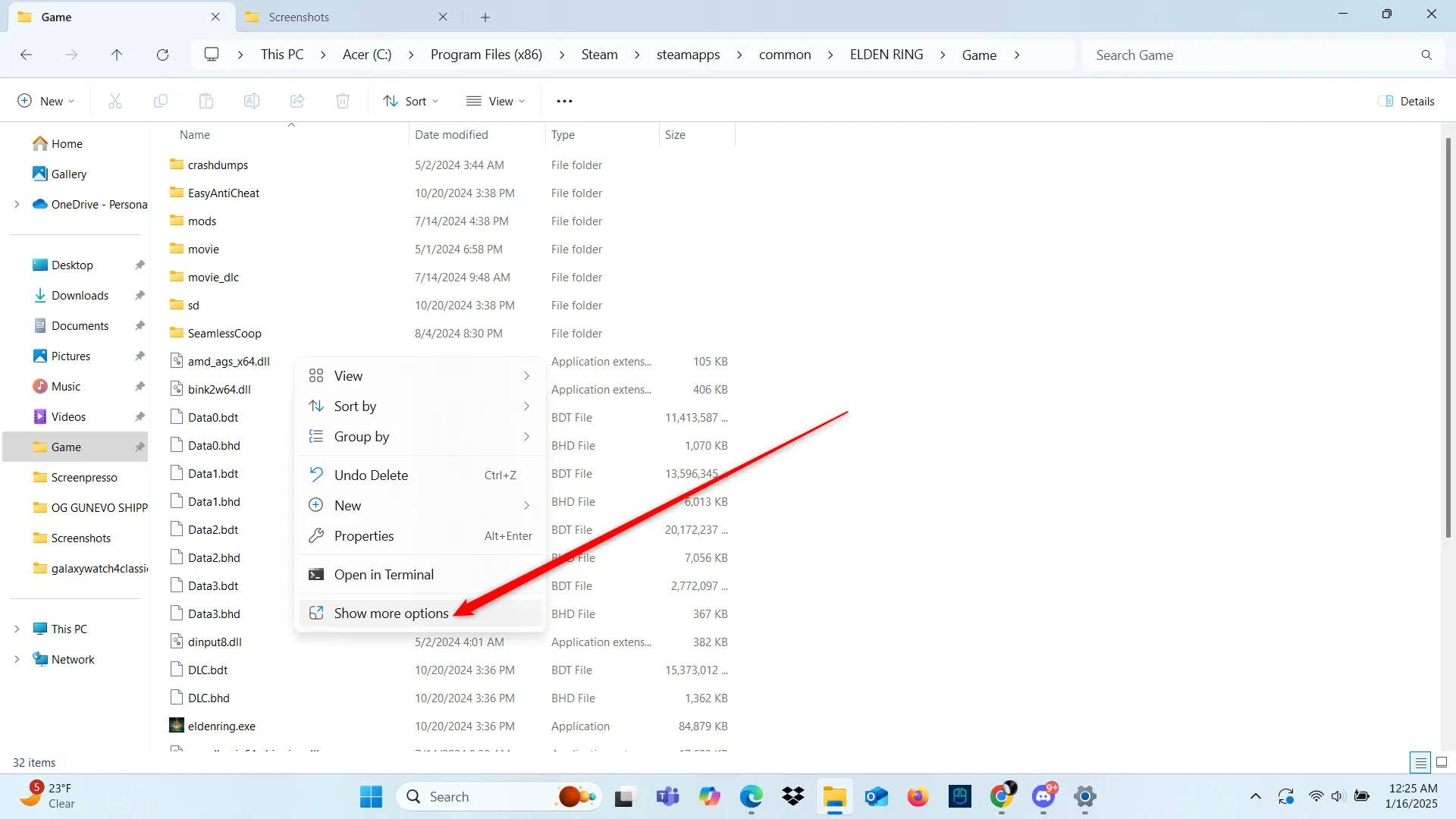 Tùy chọn &quot;Show More Options&quot; trong menu ngữ cảnh Windows 11