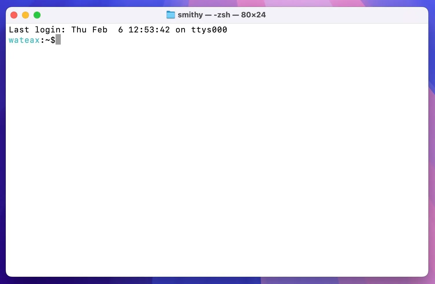 Ứng dụng Terminal trên macOS MacBook