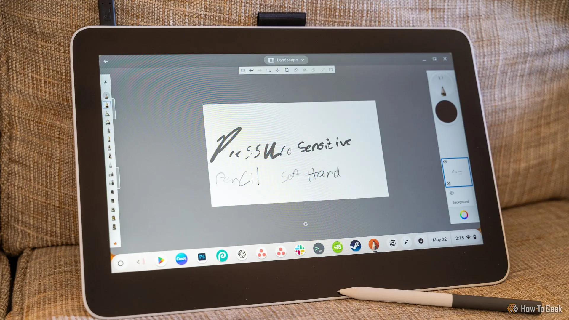 Vẽ phác thảo trên ứng dụng Sketchbook sử dụng Wacom và Chromebook
