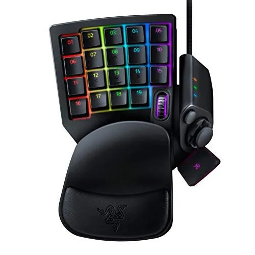 Bàn phím chơi game một tay Razer Tartarus v2 màu đen với các phím macro có thể lập trình, hỗ trợ game thủ tối đa.