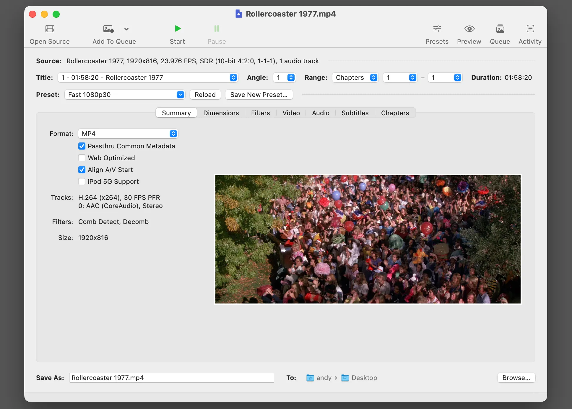 HandBrake - công cụ chuyển đổi video mã nguồn mở mạnh mẽ và linh hoạt cho máy Mac