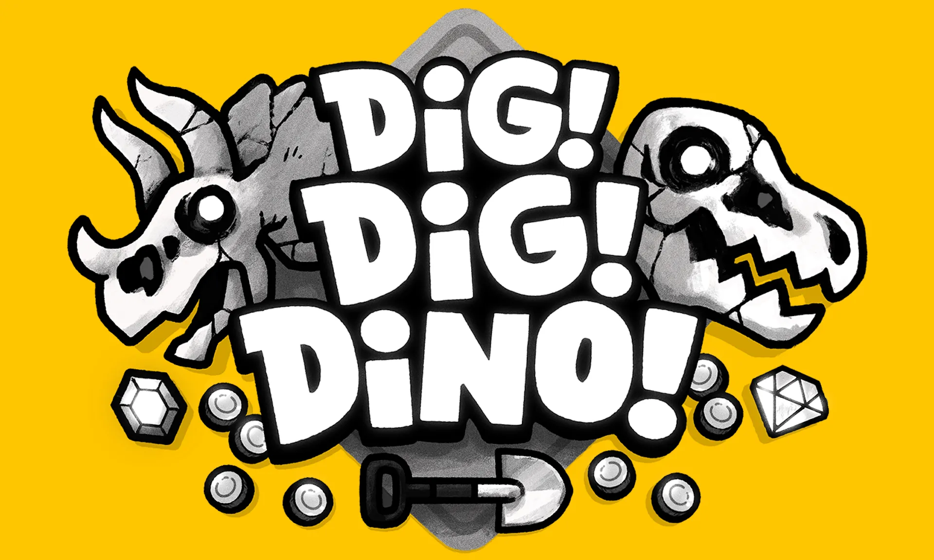 Hình ảnh chính của Dig Dig Dino cho Playdate