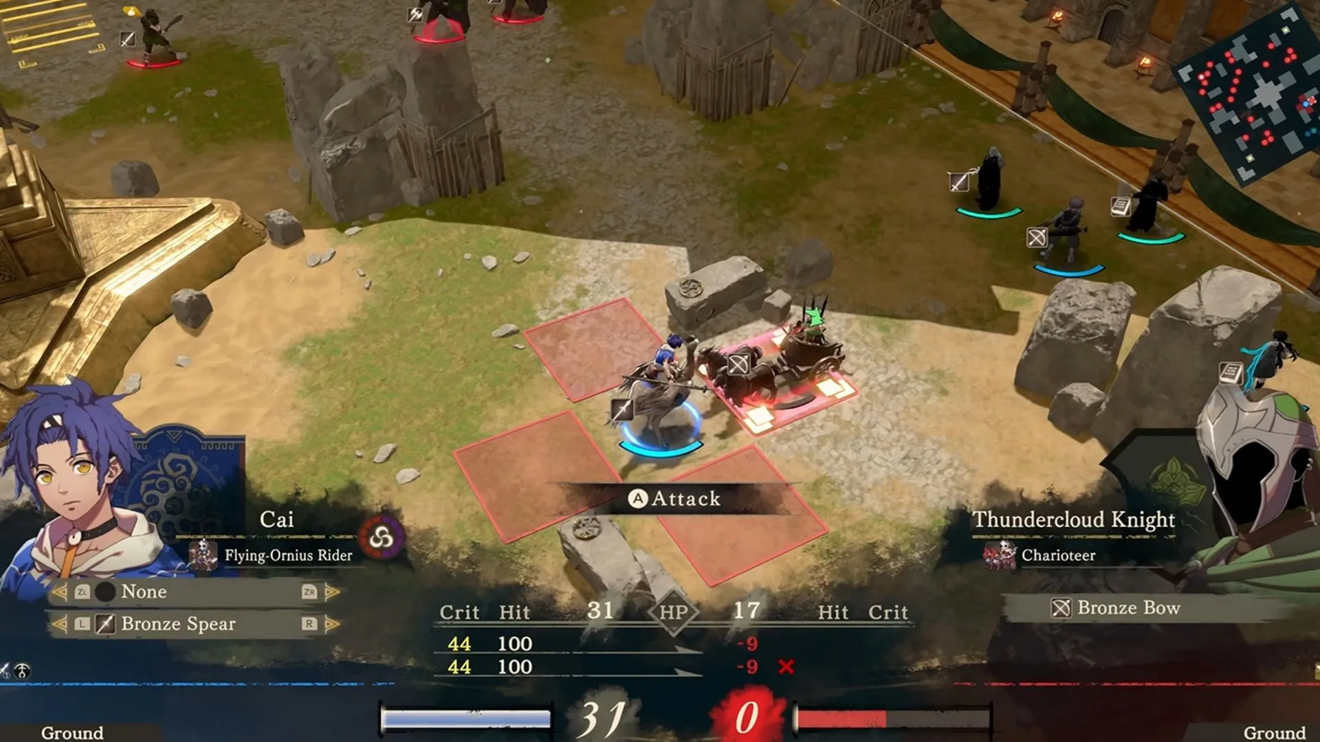 Lối chơi chiến thuật đặc trưng trong Fire Emblem Fortune's Weave trên Nintendo Switch 2