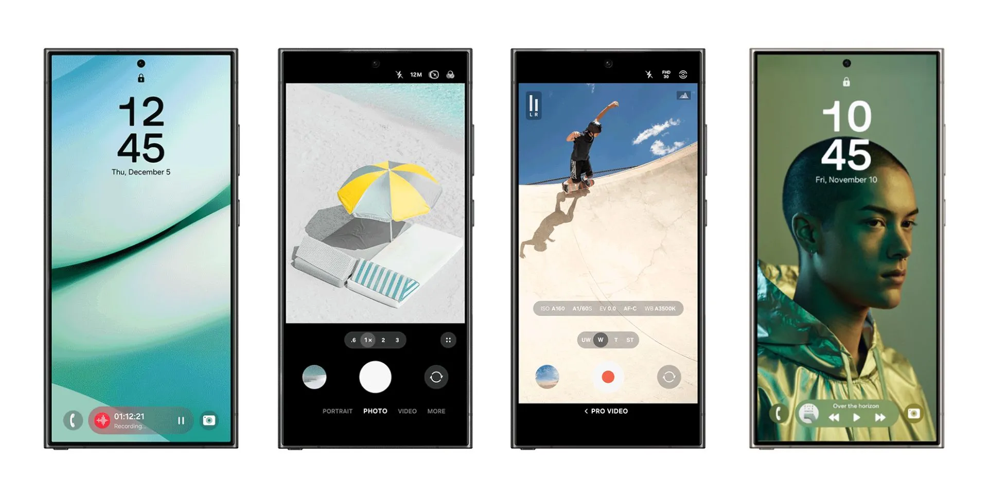 Nhiều màn hình giao diện One UI của Samsung Galaxy S25 hiển thị các tùy chọn tùy chỉnh và tính năng đa dạng.