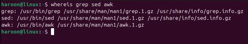 Tìm kiếm đường dẫn thực thi của nhiều lệnh bằng tiện ích whereis