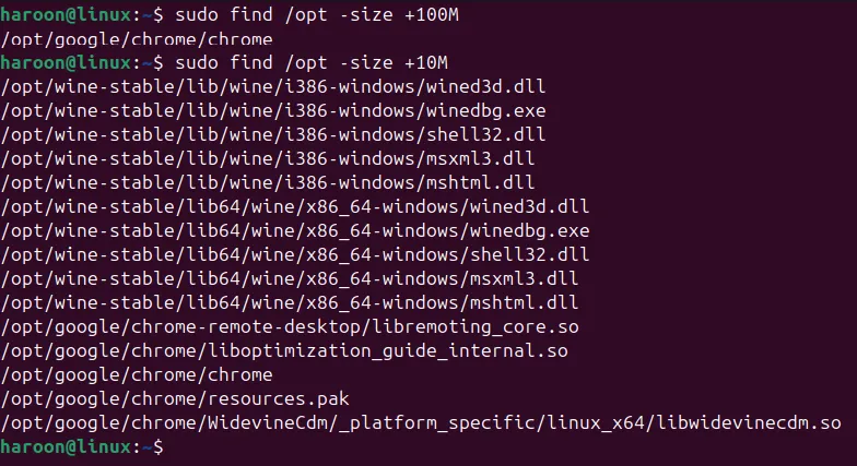 Tìm kiếm tệp theo kích thước cụ thể bằng lệnh find trong Linux