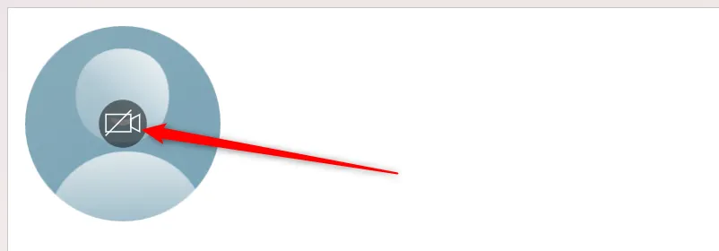 Biểu tượng camera ở trung tâm công cụ Cameo trong Microsoft PowerPoint, dùng để bật/tắt nguồn cấp dữ liệu camera trực tiếp trên slide.