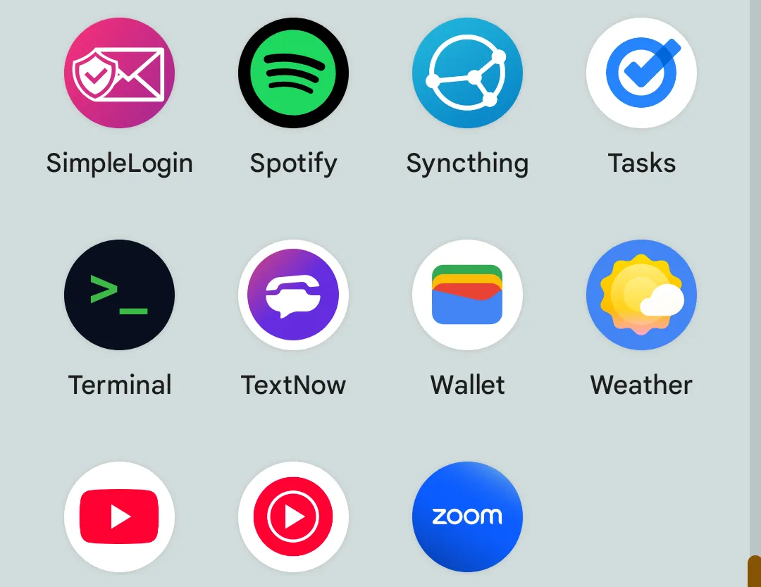 Biểu tượng ứng dụng Linux Terminal trong ngăn kéo ứng dụng Android