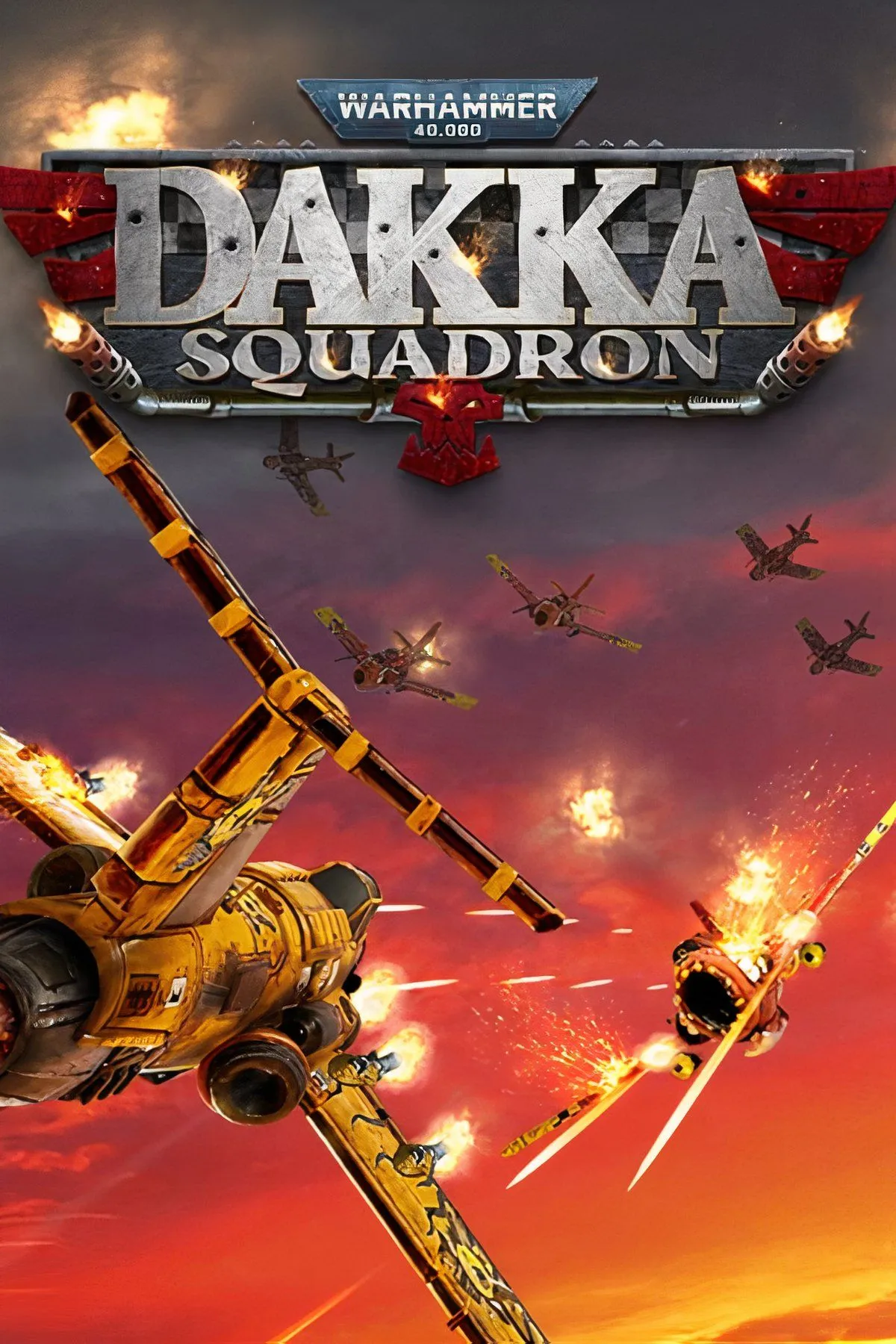 Các phi công Ork tùy chỉnh phi cơ để tham gia không chiến trong Warhammer 40,000: Dakka Squadron