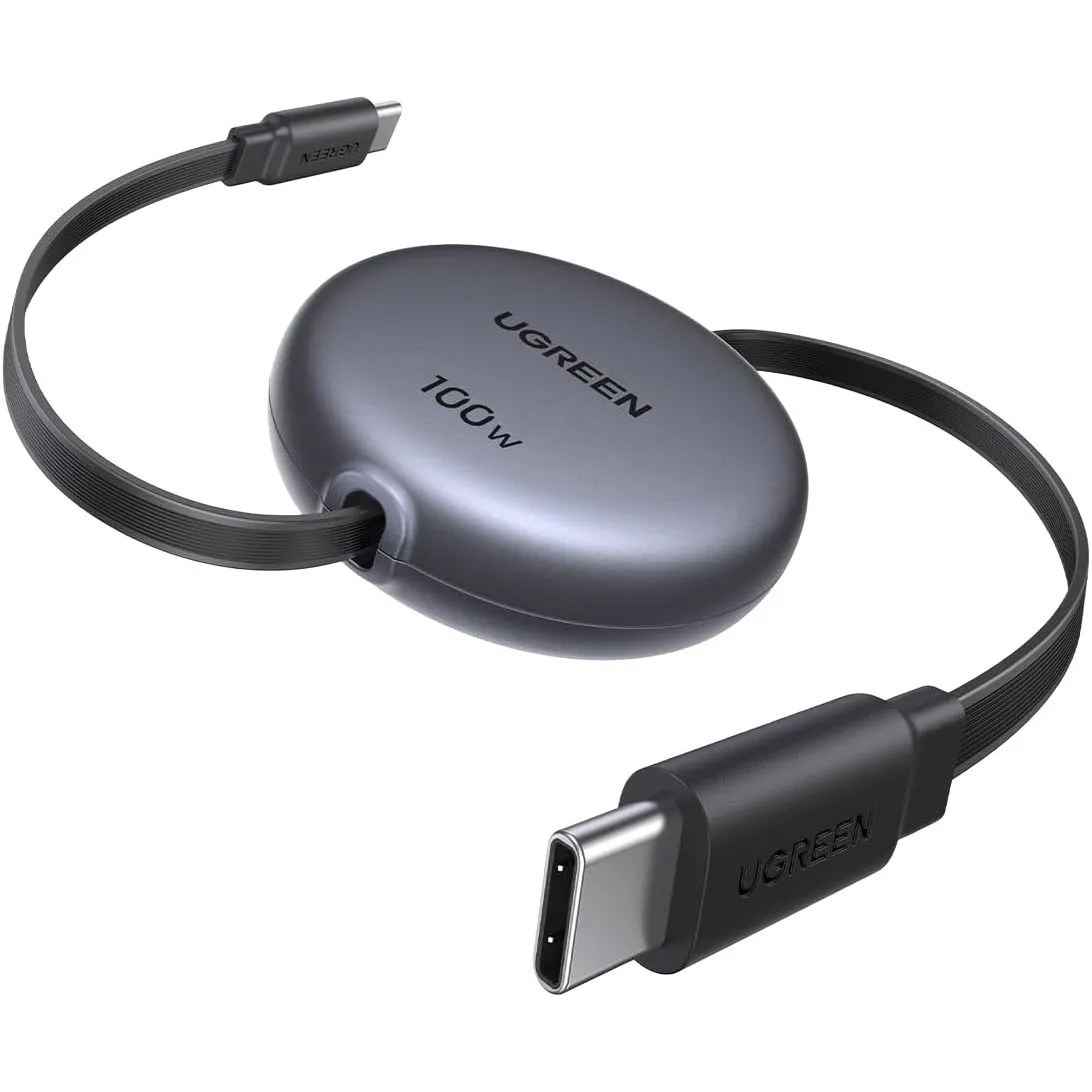 Cáp USB-C UGREEN 100W có thể rút gọn tiện lợi