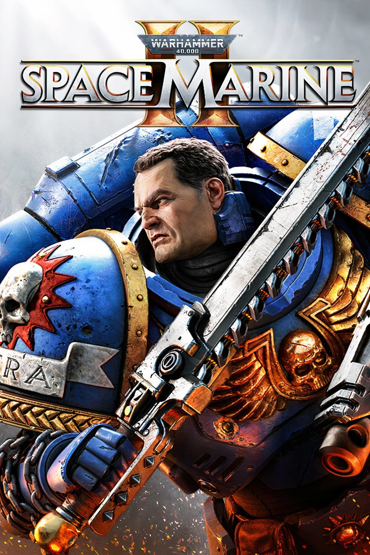 Chiến binh Space Marine Titus chiến đấu cùng đồng đội trong Warhammer 40,000: Space Marine II