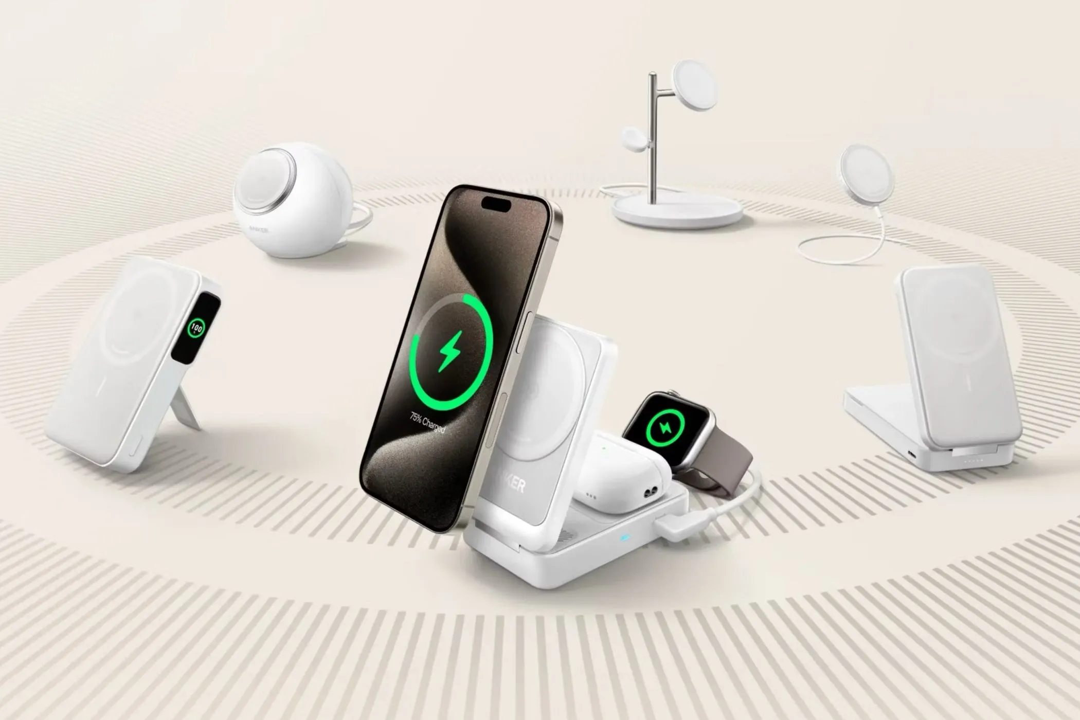 Dòng sản phẩm sạc không dây Anker MagGo Qi2