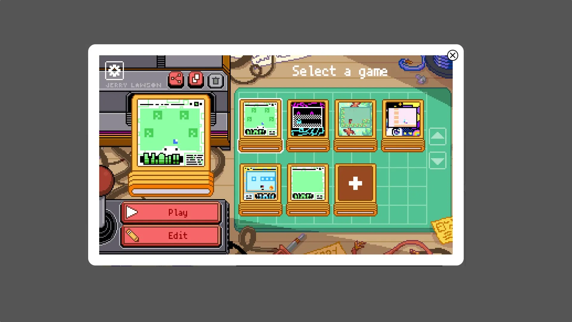 Giao diện tạo game trong Google Doodle kỷ niệm Jerry Lawson, cha đẻ cartridge game